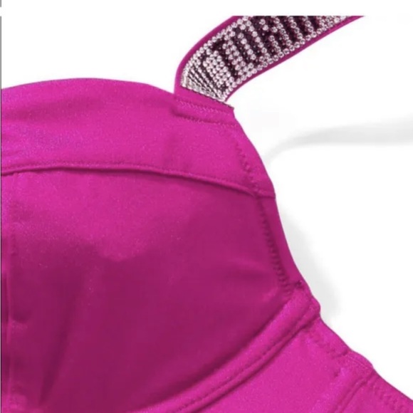 2 Pc Victoria’s Secret Shine Strap Swim Brazilian Bombshell Add-2-cups & Thong - Picture 7 of 13